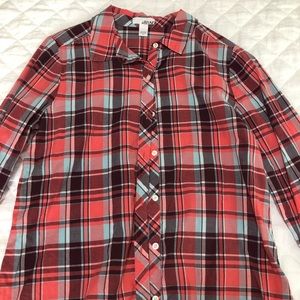 Abound button-up plaid shirt